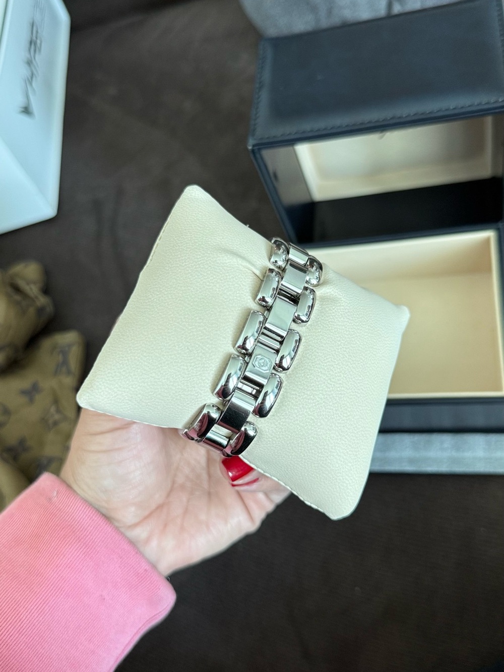 Chopard Silver-Tone Rectangular Bracelet Watch - Picture 3 of 4